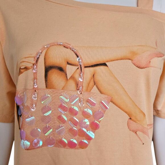 y2k off-the-shoulder pinup top - Picture 3 of 7